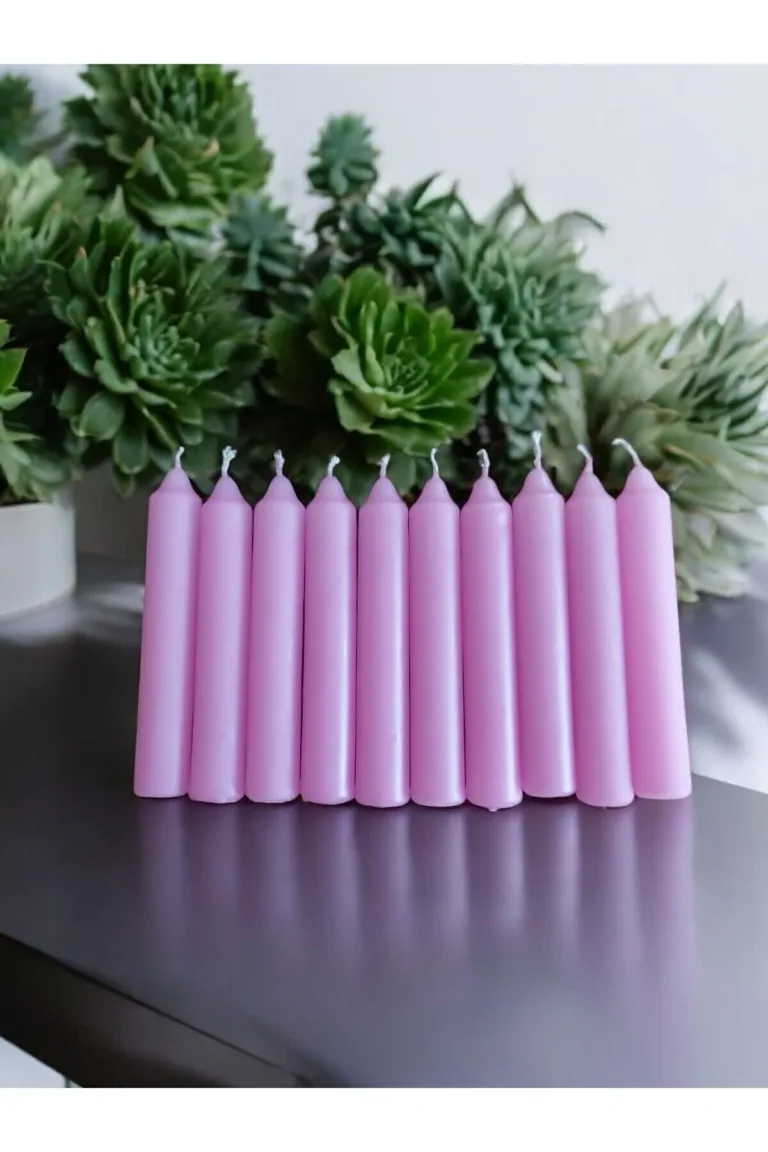 Bakkal ve Dilek Mumu Pembe Renk